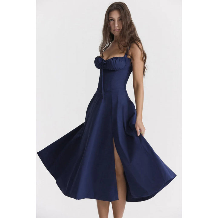 Elegant maxi dress with ruffles Lune London