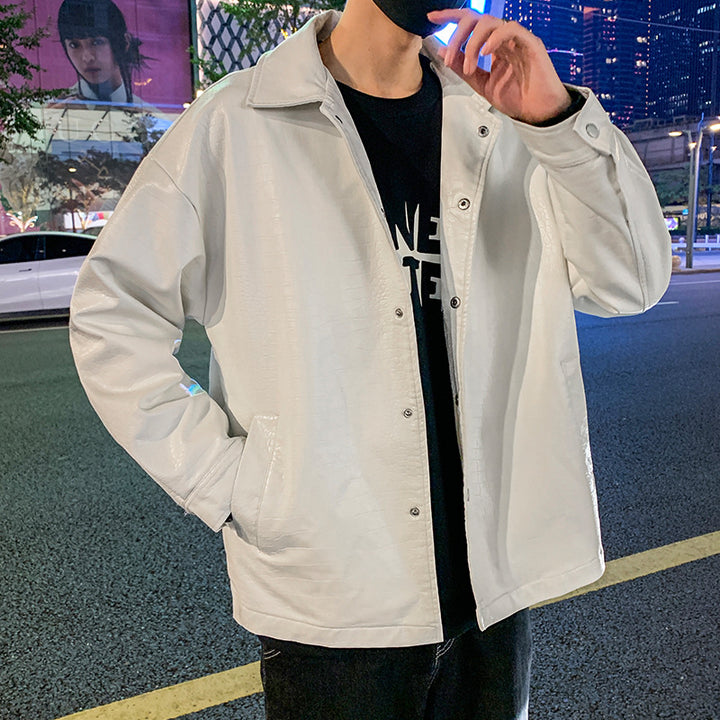 Amarae snap button casual jacket for men