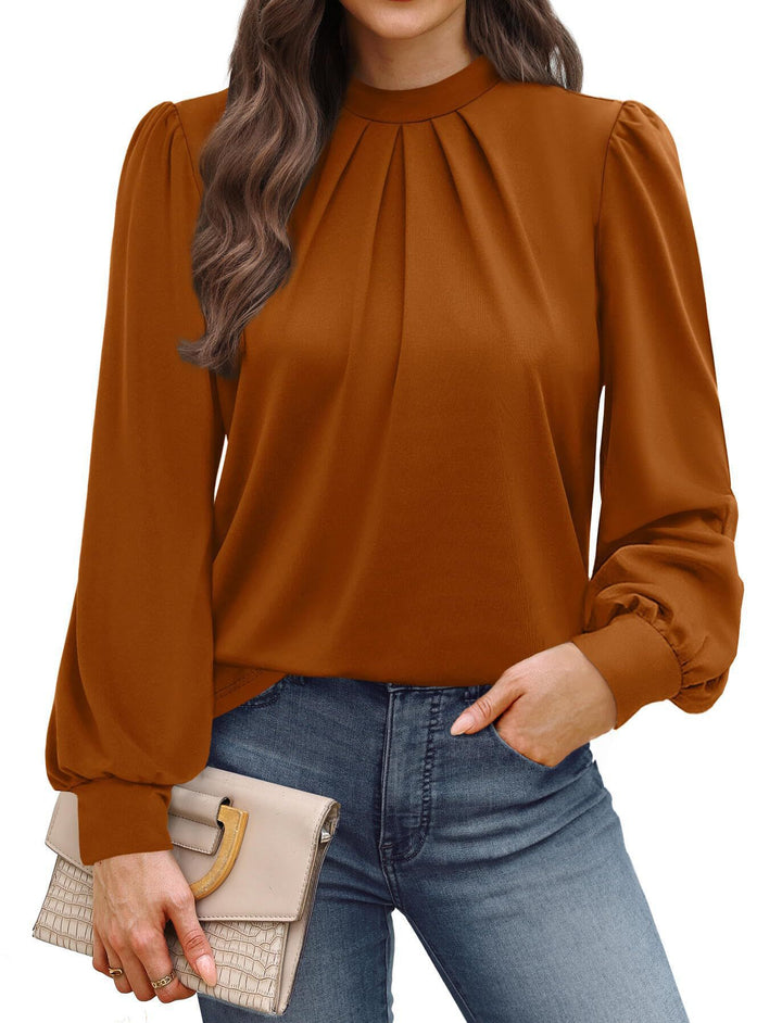 Elegant ladies blouse with puff sleeves Lune London