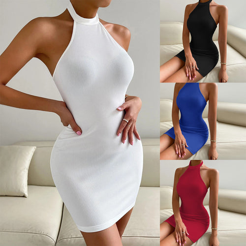 Robe mini ajustée pour femmes avec texture côtelée de haute qualité Chic & Stil