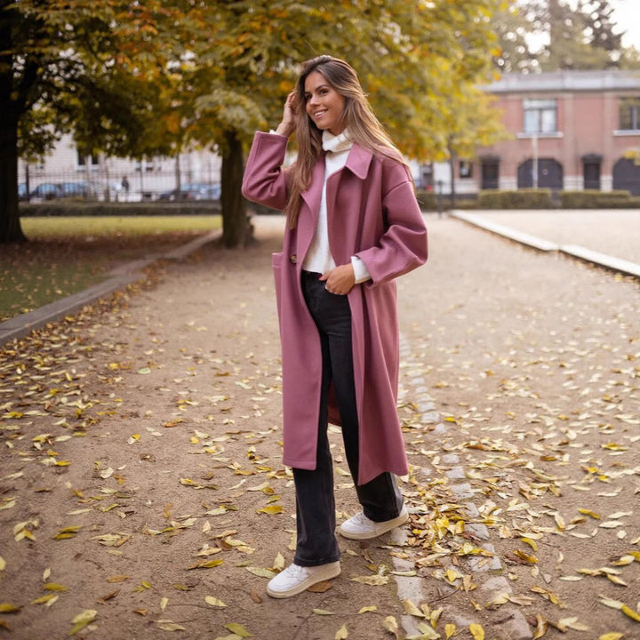 Plus size long coat for ladies Lune London