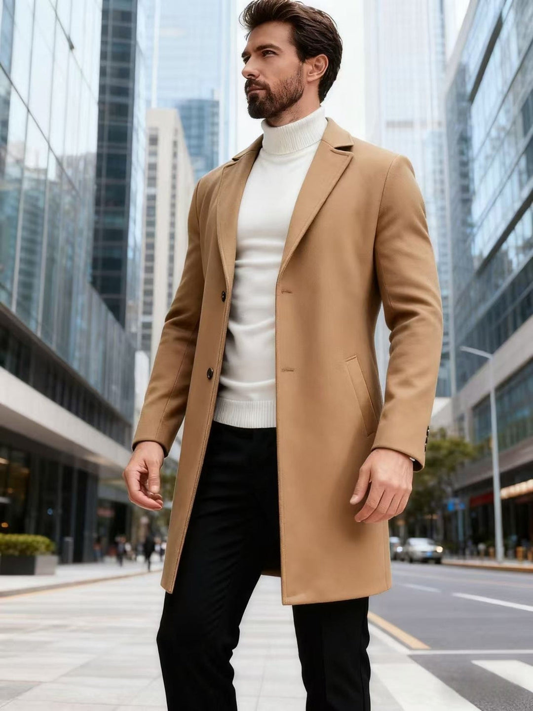 Men's elegant wool coat Lune London