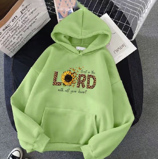 Women's hoodie with inspiring sunflower design Chic & Stil