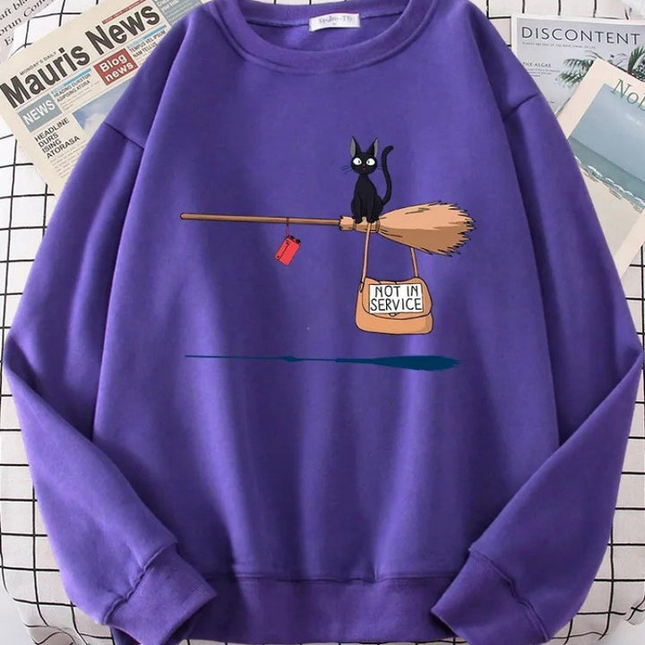 Women's sweatshirt with creative cat design Lune London