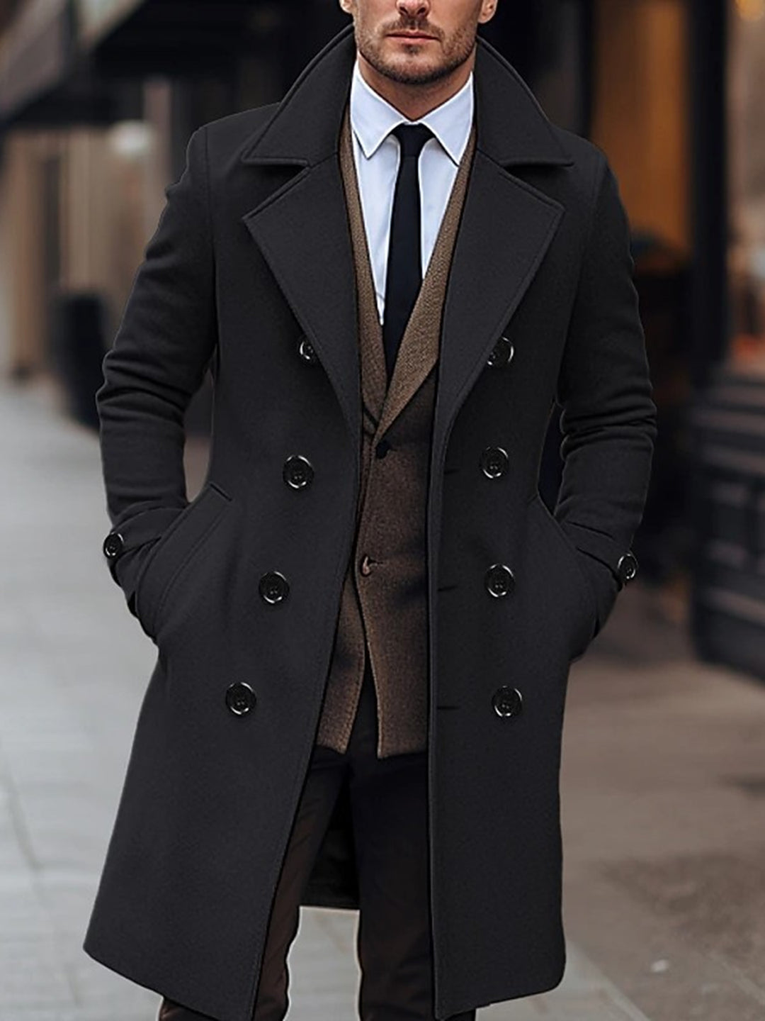 Classic wool coat for men Lune London