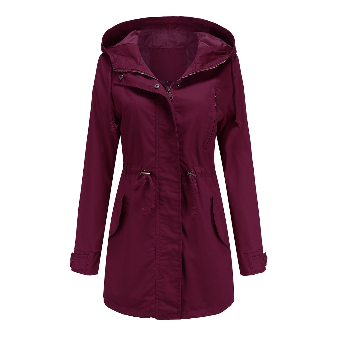 Functional jacket for women with adjustable waist and zipper Lune London