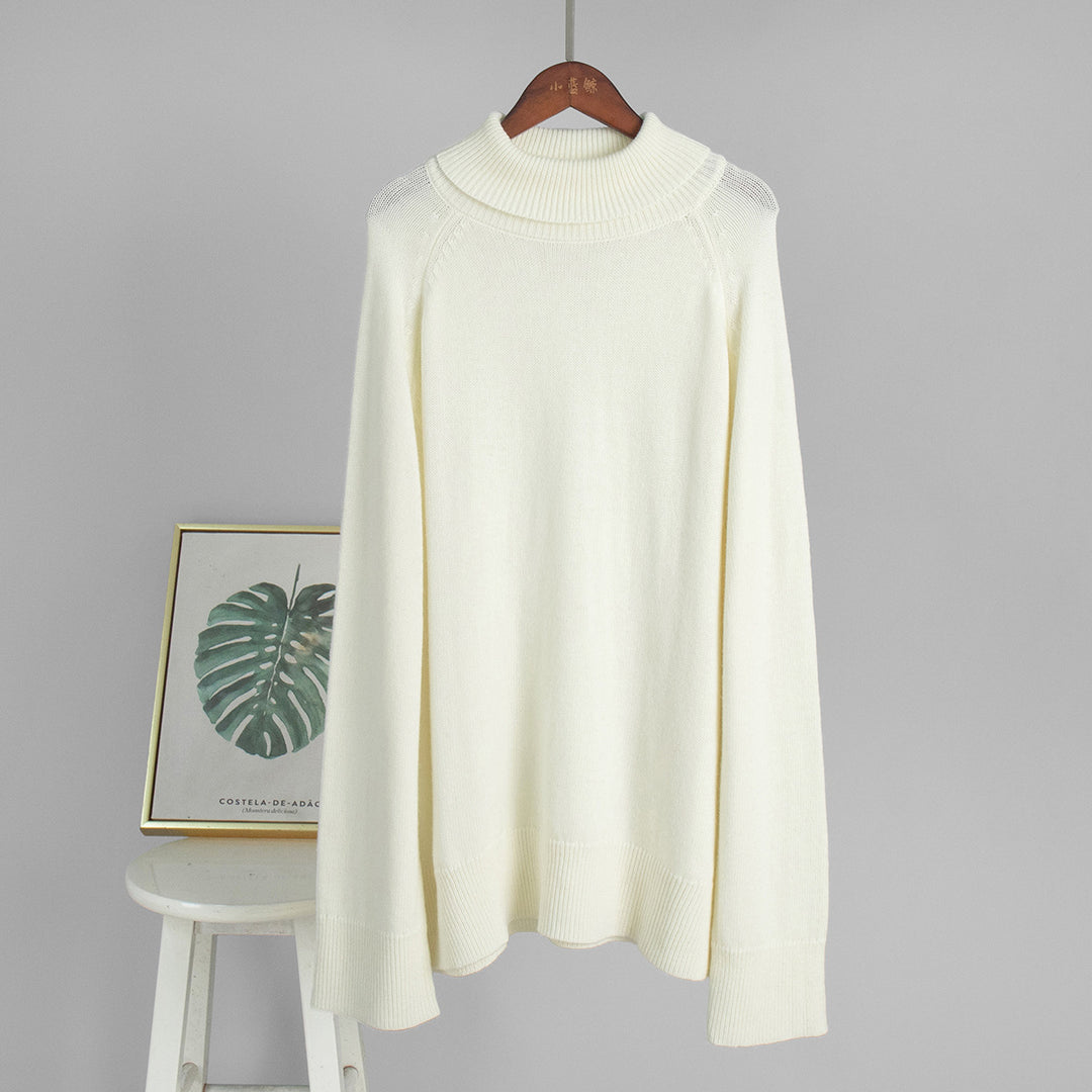 Women Oversized Turtleneck Sweater Lune London
