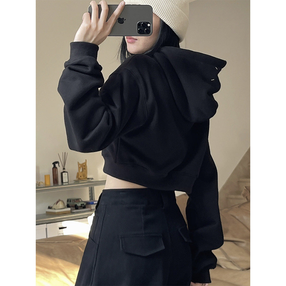 Ladies extra-wide high-waisted palazzo pants in baggy style with wide leg and deep crotch Amarae