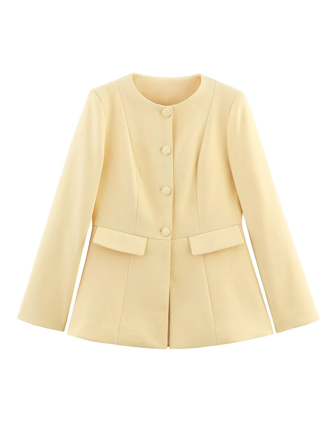 Veste élégante pour femmes avec une coupe à la mode et des détails de boutons décoratifs Lune London