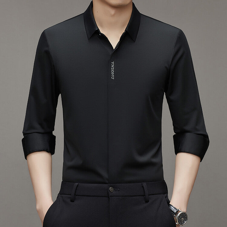 Trendy long-sleeve shirt for men with innovative moisture management Lune London