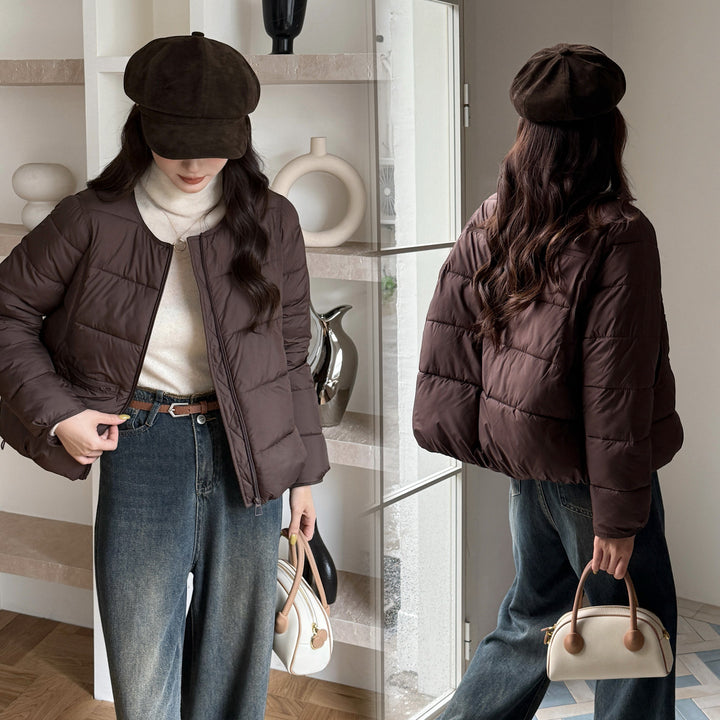 Ladies heated quilted jacket with fashionable cut and pockets Lune London