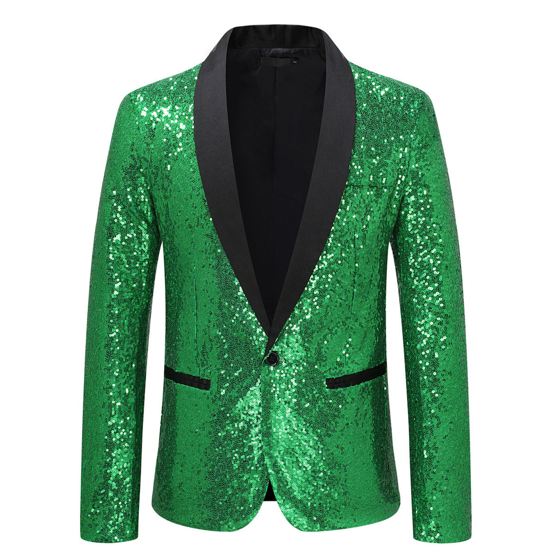 Ladies Sequin Tuxedo Jacket Chic and Style
