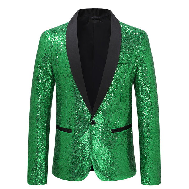 Ladies Sequin Tuxedo Jacket Chic and Style