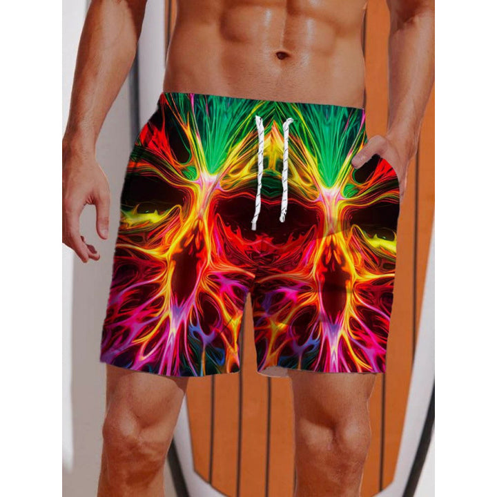 Men's Graphic Psychedelic Print Swimwear Lune London