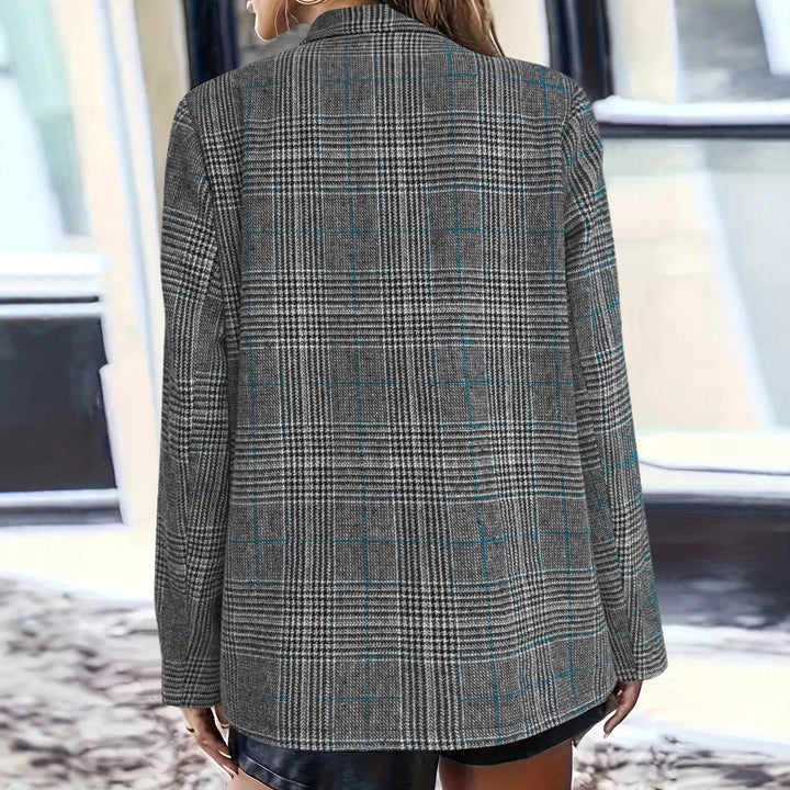Ladies Checkered Blazer Lune London