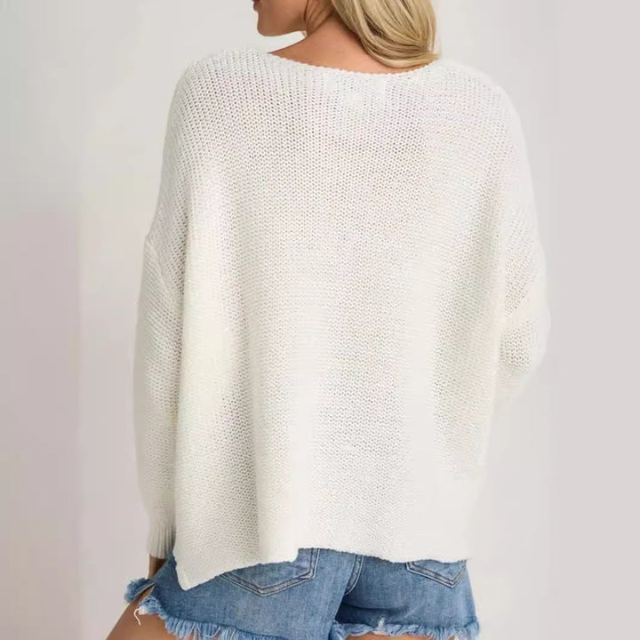 Casual sweater for women with surf pattern Lune London