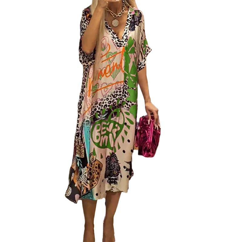 Tunique pour femmes avec imprimé graphique unique et coupe évasée large Chic & Stil