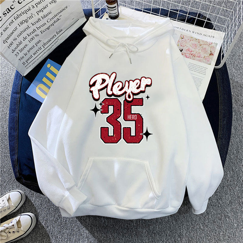 Women's hooded sweatshirt with creative basketball design Chic & Stil