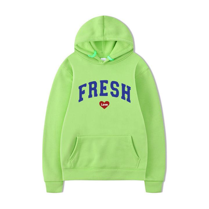 Women's hoodie with playful lettering and soft inner fleece Lune London