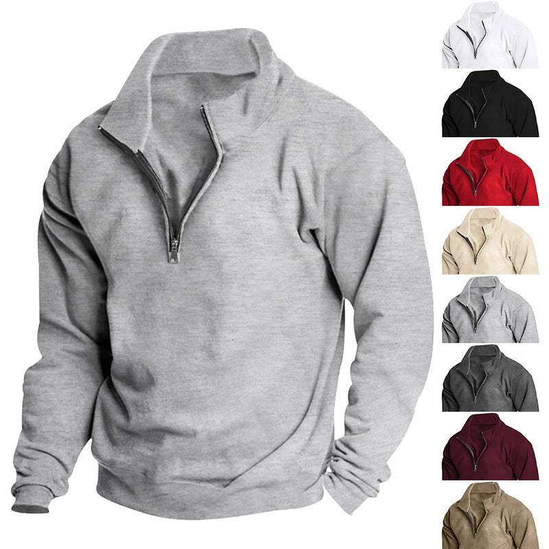 Men's casual hoodie with half zipper and soft lining Chic and style