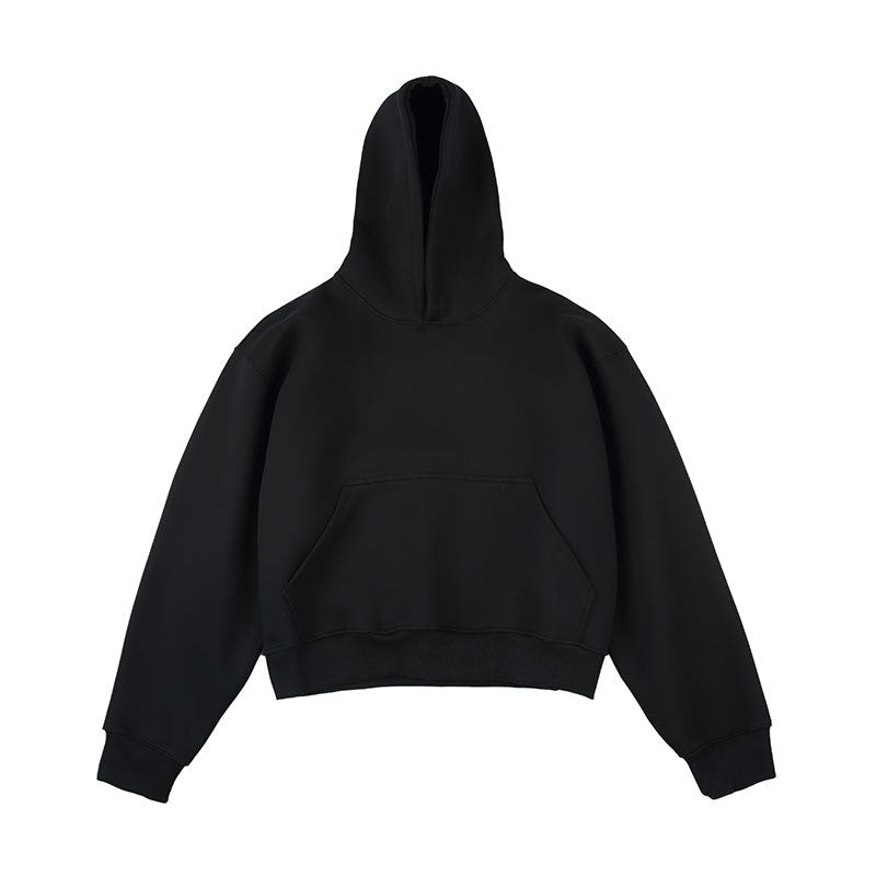 Unisex Kastiger cropped hoodie with kangaroo pocket and ribbed hem Amarae