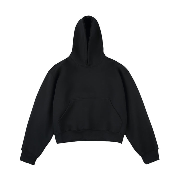 Unisex Kastiger cropped hoodie with kangaroo pocket and ribbed hem Amarae
