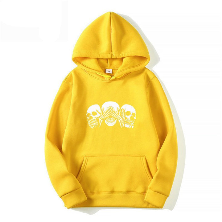 Women's hoodie with artistic skull design Chic & Stil