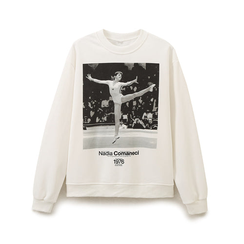 Women's sweatshirt with graphic print and high collar Amarae