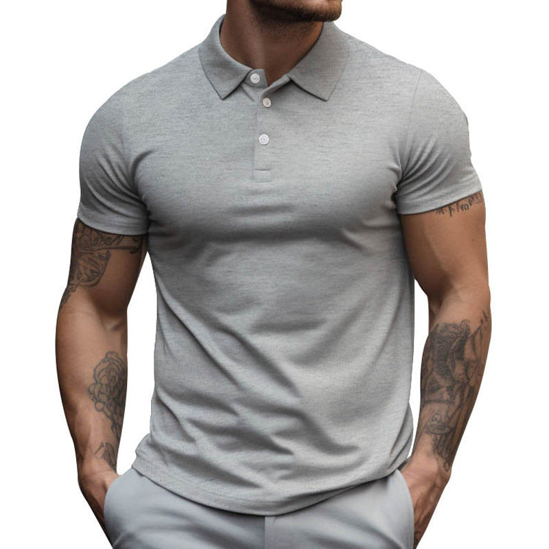 Short sleeve polo shirt for men in breathable cotton blend with moisture regulation technology Lune London