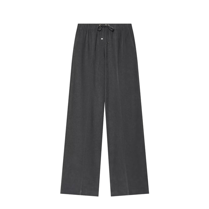 Women's Wide Palazzo Lounge Pants with Drawstring and Crease Amarae