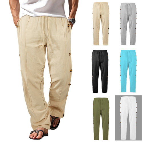 Comfortable women's joggers with chic and stylish button details