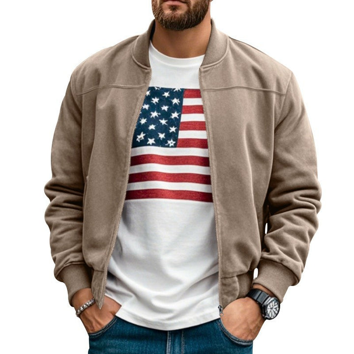 Men's bomber jacket with modern fit and practical pockets Lune London