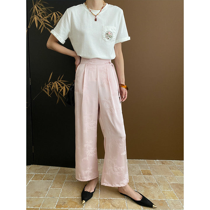 Women's high-waisted pleated pants Chic & Stil