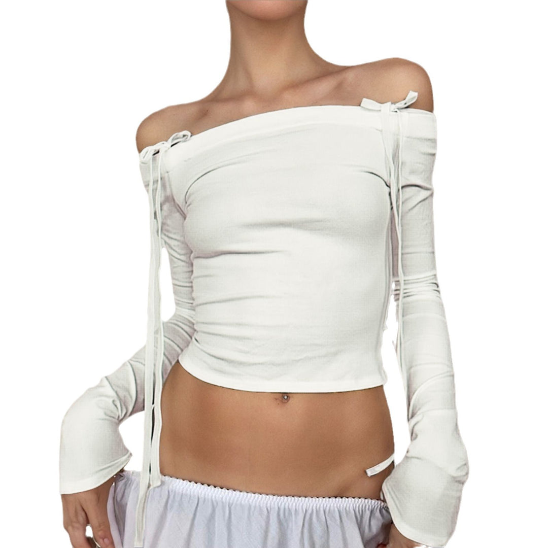 Ladies elegant choker with floral details and satin ribbon Lune London