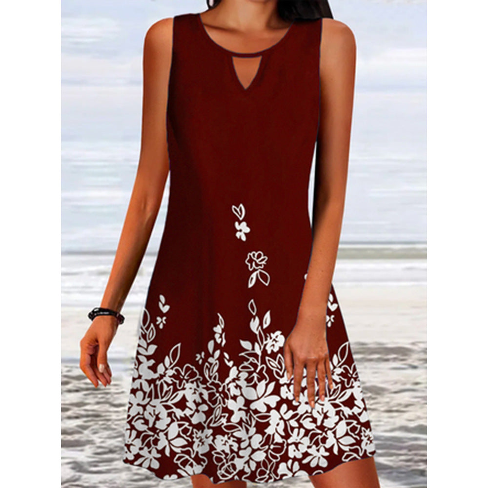 Summer A-line dress flowers Lune London for women