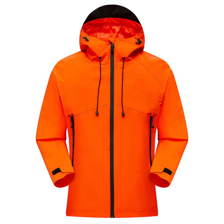 Men's Waterproof High-Visibility Shell Parka with Breathable Membrane, Adjustable Hood and Ventilation Amarae