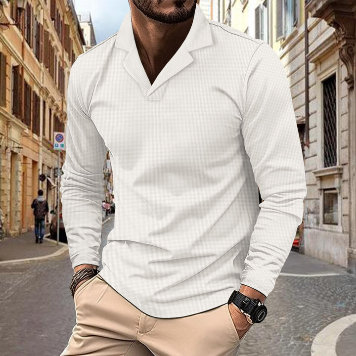 Trendy long sleeve shirt for men with textured design Lune London