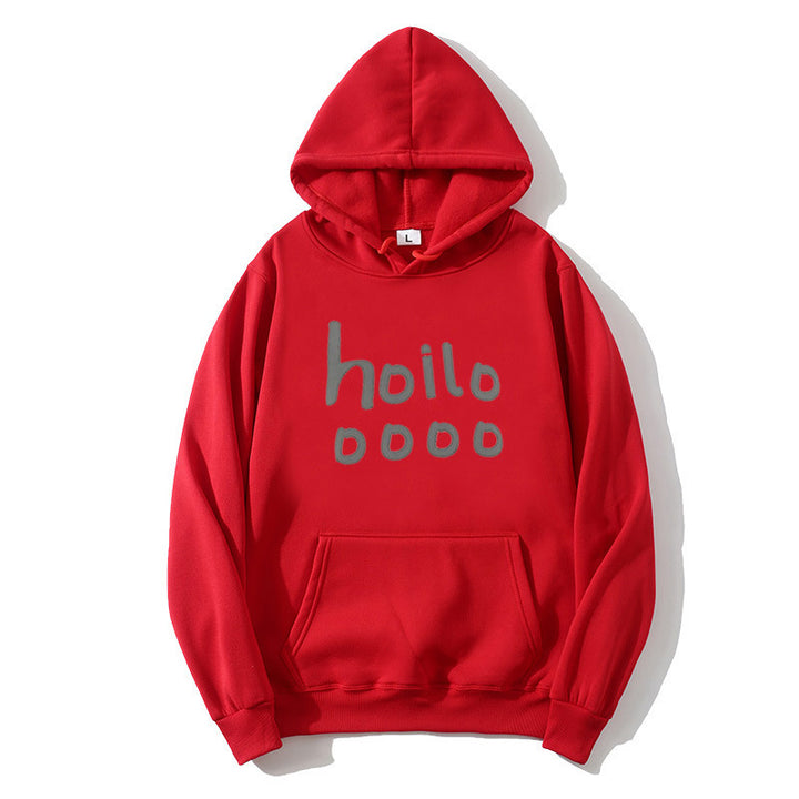 Women's hoodie with loose fit and creative print Chic & Stil
