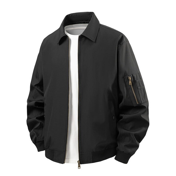 Sporty bomber jacket for men with practical zip pockets Lune London