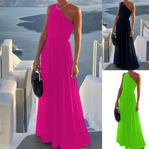 Elegant one-shoulder maxi dress for women Amarae