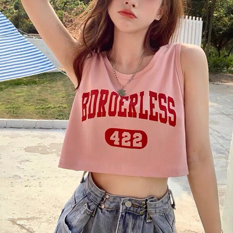 Women's casual crop top with creative lettering and comfortable materials Lune London
