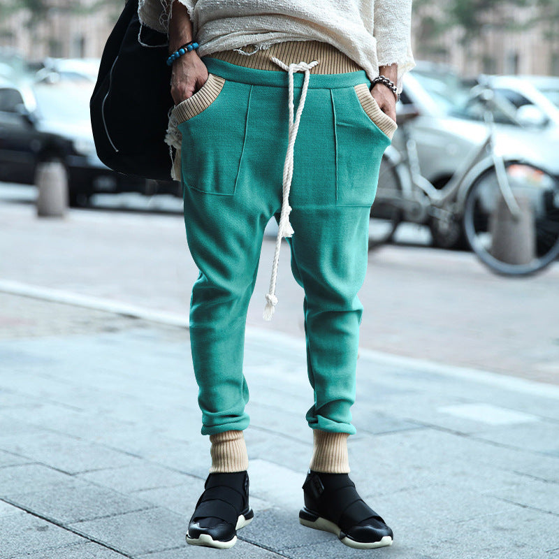Casual men's jogger pants with side pockets and elastic waistband Lune London