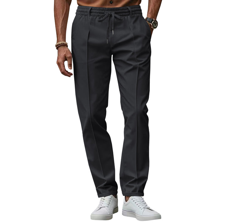 Elegant chino pants for men with elastic waist and side pockets Lune London