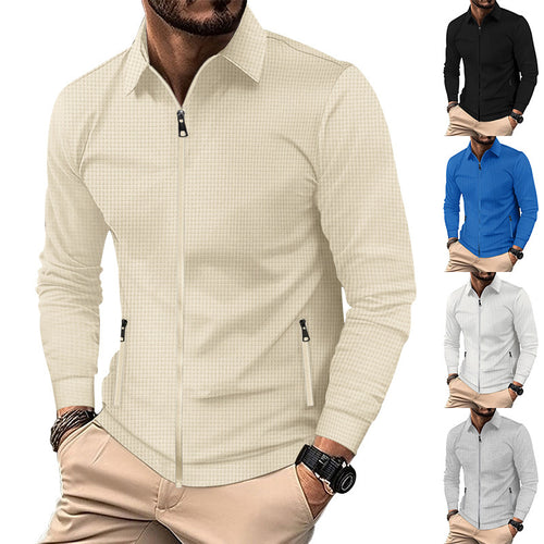 Men's sports jacket with zipper and practical side pockets Amarae