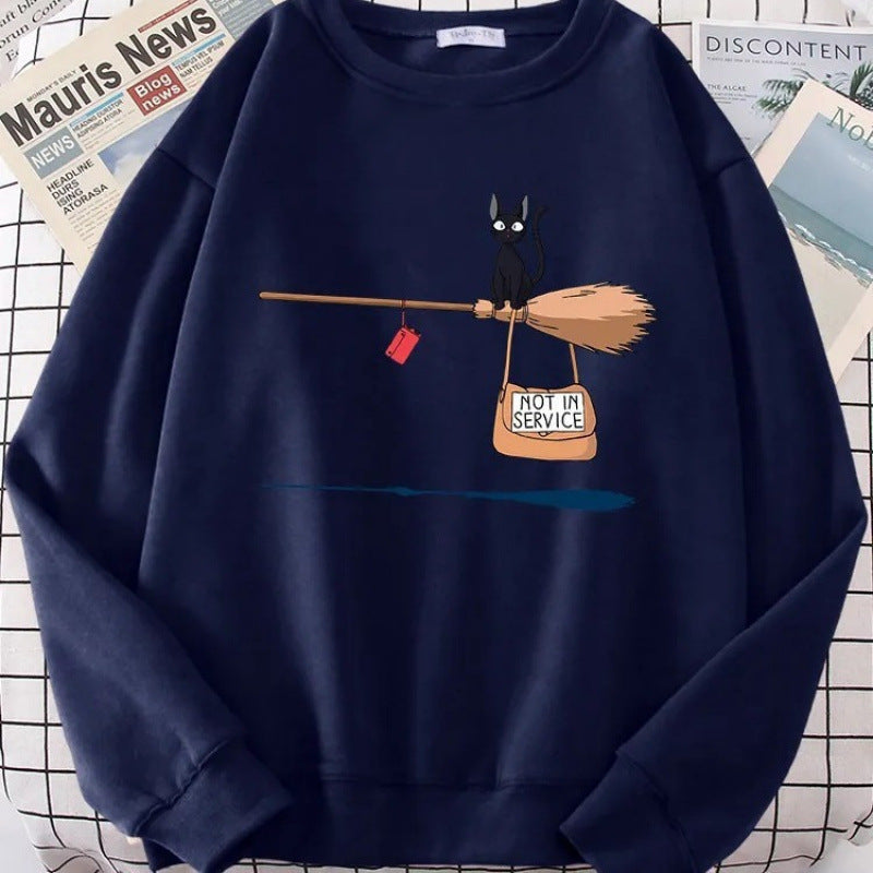 Women's sweatshirt with creative cat design Lune London