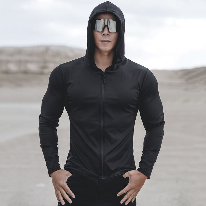 Functional jacket for men with protective hood and sporty design Lune London
