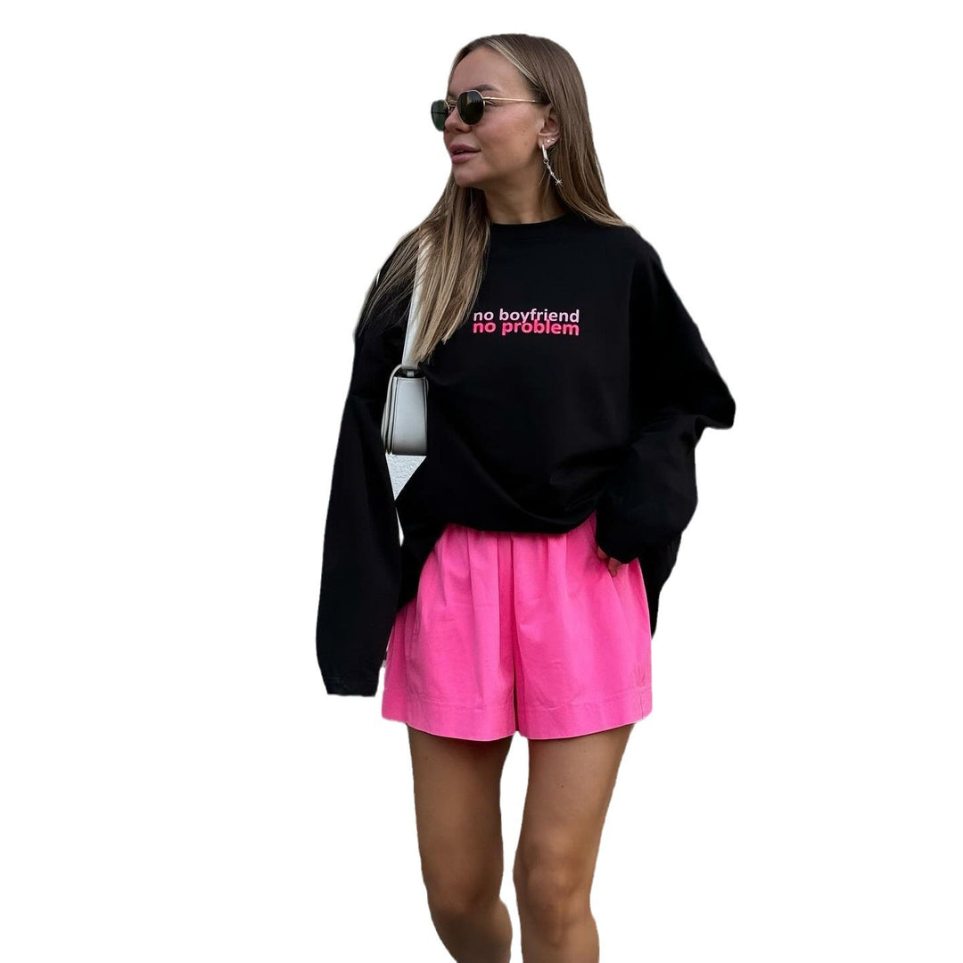 Women's oversized sweatshirt with creative statement print Lune London