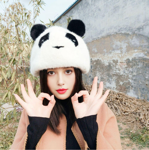 Ladies Chic and Stylish Cozy Panda Beanie