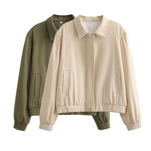 Sport transition jacket for women with an elastic hem and practical pockets Amarae