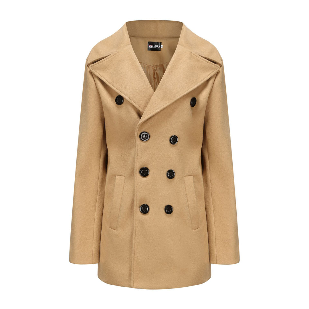 Double-breasted coat for men with high collar Amarae